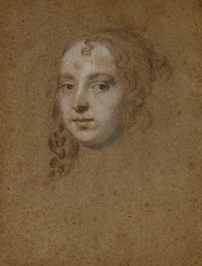 Portrett hode av en dame, av Peter Lely