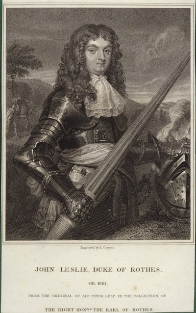 Portrett av John Leslie, hertug av Rothes av Peter Lely