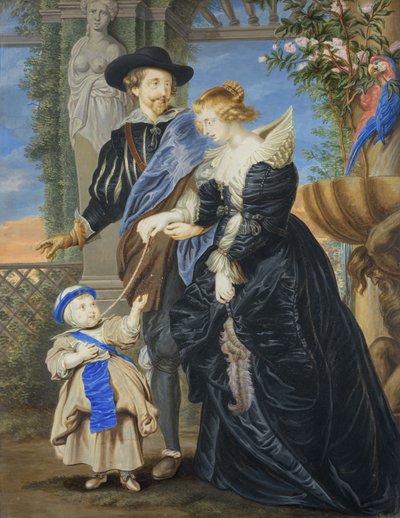 Rubens med kone og barn av Peter Lely