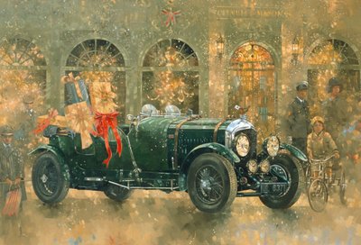 Christmas at Fortnum and Masons (olje på lerret) av Peter Miller