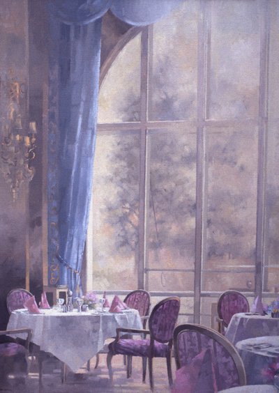 Corner of the Ritz (olje på lerret) av Peter Miller