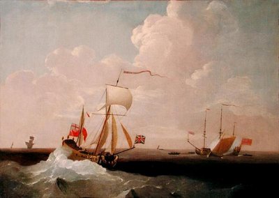 Royal Yacht (olje på lerret) av Peter Monamy