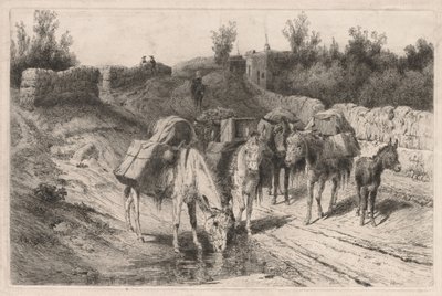 På veien til Santa Fe. av Peter Moran