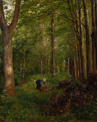 Gammel poppel, del av Gulskov hage av Peter Nicolai Arbo