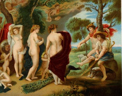 Paris#39; dom (kromolitografi) av Peter Paul (after) Rubens