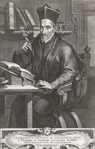 Leonardus Lessius, portrett. av Peter Paul (after) Rubens