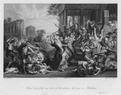 Massakren på de uskyldige, Matteus II av Peter Paul (after) Rubens