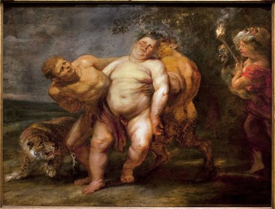 Silene full. Maleri av følget til Pierre Paul Rubens (1577-1640), olje på tre, midten av 1600-tallet. Museum of Fine Arts i Angers. av Peter Paul (circle of) Rubens