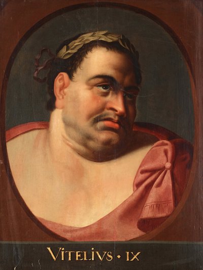 Vitellius (Aulus Vitellius Germanicus Emperor Augustus) empereur romain (15-69) - Emperor Vitellius par Rubens, Peter Paul av Peter Paul (school of) Rubens