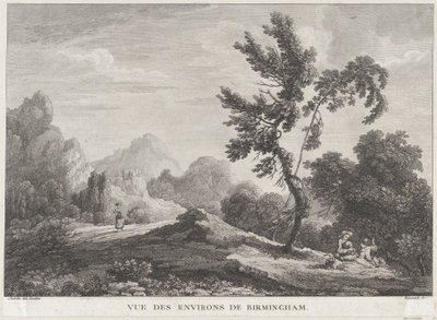 Utsikt over Birmingham, ca. 1755., ca. 1755. av Peter Paul Benazech