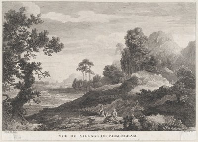 Utsikt over landsbyen Birmingham, ca. 1755., ca. 1755. av Peter Paul Benazech