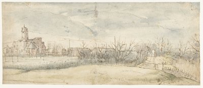 Utsikt over slottet Crayenhof i Zwijndrecht, 1606 av Peter Paul Rubens (attributed to)