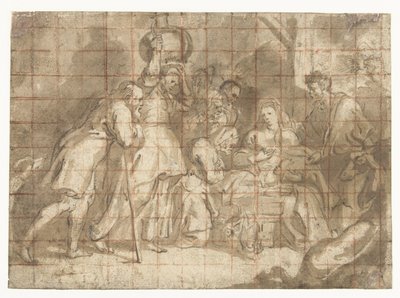 Tilbedelse av hyrdene av Peter Paul Rubens (school of)