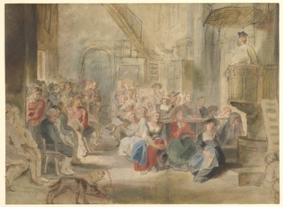 En preken i en landsbykirke av Peter Paul Rubens