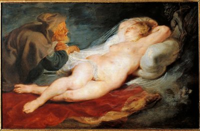 Angelica og eremitten. Fra Orlando Furioso (Painting av Peter Paul Rubens