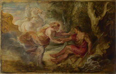 Aurora bortfører Cephalus, ca 1636 av Peter Paul Rubens