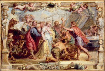 Brise er gitt tilbake til Achilles, 16301631 av Peter Paul Rubens