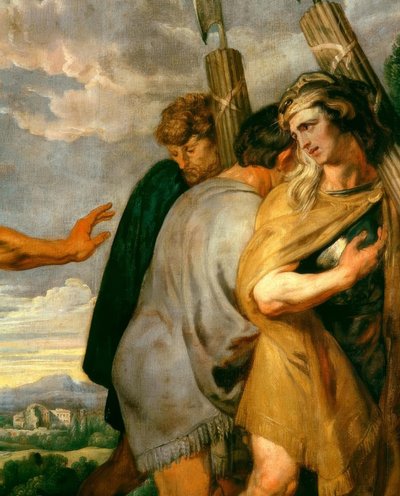 Decius Mus tar farvel med liktorene. av Peter Paul Rubens