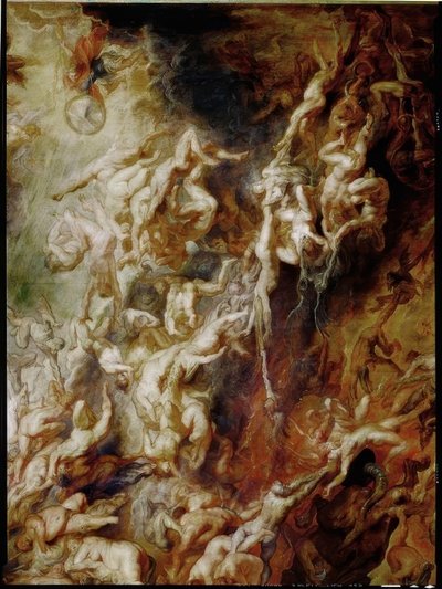 De fordømtes fall i helvete av Peter Paul Rubens