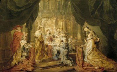 St. Ildefonso mottar kapselen av Peter Paul Rubens