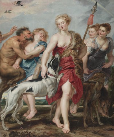 Diana og nymfene hennes på vei på jakt, ca. 1615 av Peter Paul Rubens