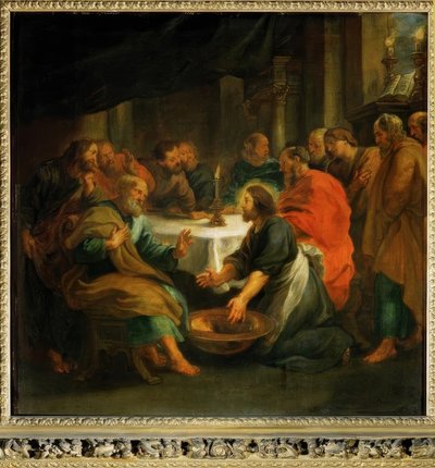 Vasking av føttene av Peter Paul Rubens