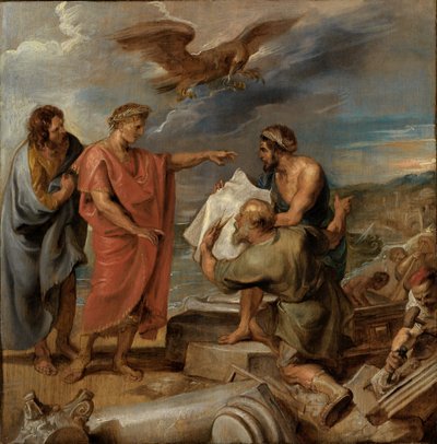 Grunnleggelsen av Konstantinopel av Peter Paul Rubens