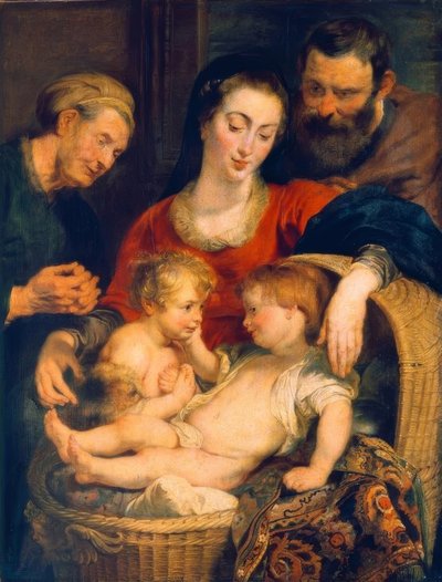 Den hellige familien av Peter Paul Rubens
