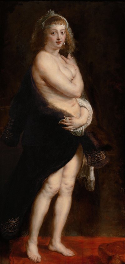 Helena Fourment in a Fur Robe av Peter Paul Rubens