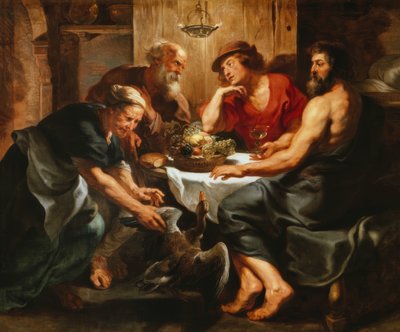 Jupiter og Merkur med Filemon og Baucis av Peter Paul Rubens