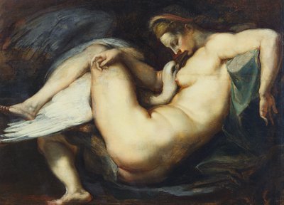 Leda og svanen (olje på panel) av Peter Paul Rubens