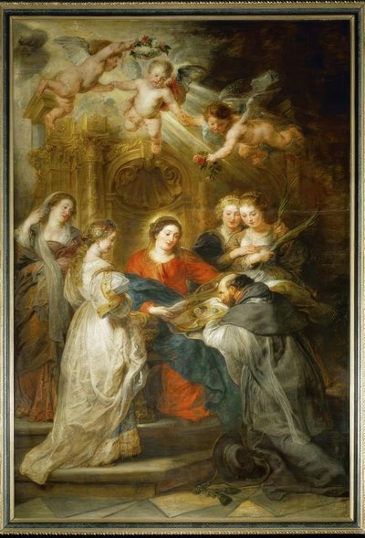 Maria vises til hl. Ildefonso av Peter Paul Rubens