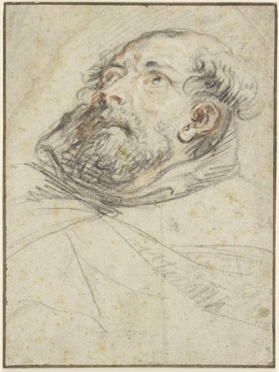 Munk som ser oppover (Exemplum doloris) av Peter Paul Rubens