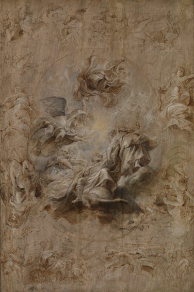 Flere skisser for taket til banketthuset av Peter Paul Rubens