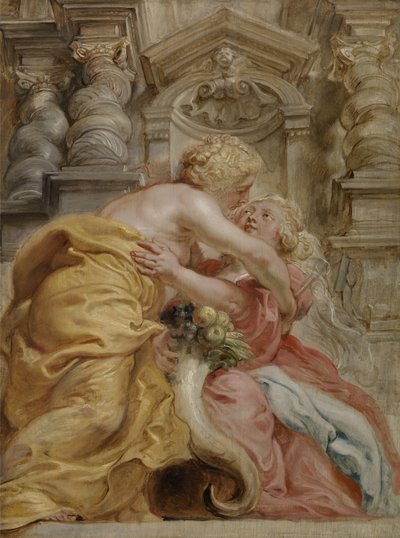 Peace Embracing Plenty av Peter Paul Rubens