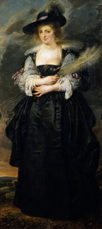 Portrett av Helene Fourment, av Peter Paul Rubens (1577-1640) av Peter Paul Rubens