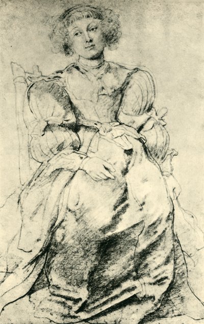 Portrett av Helene Fourment, c1630-1631, 1943. av Peter Paul Rubens