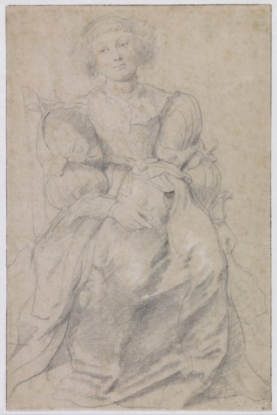 Portrett av Hélène Fourment, ca. 1630-1631 av Peter Paul Rubens