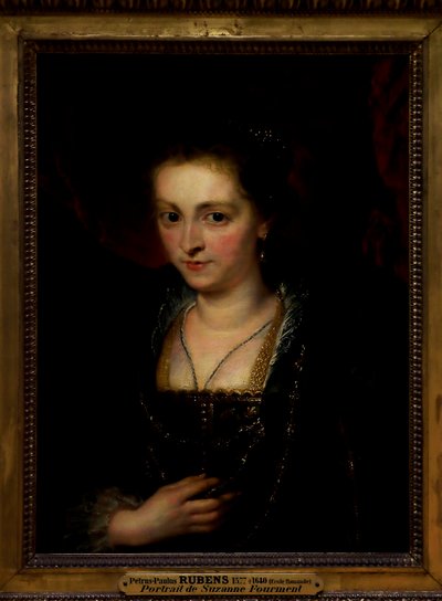 Portrett av en kvinne. Portrett av Suzanna Fourment av Peter Paul Rubens