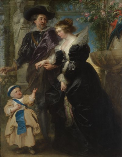 Rubens, hans kone Helena Fourment 1614-1673, og deres sønn Frans 1633-1678, ca. 1635. av Peter Paul Rubens