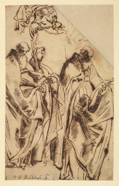 Saint Amandus og Saint Walpurga, ca. 1610 av Peter Paul Rubens