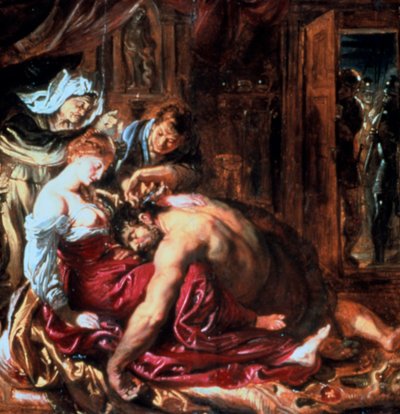 Samson og Delila, c1609-1610 av Peter Paul Rubens