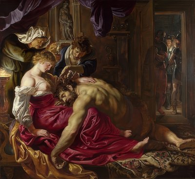 Samson og Delila. Rundt 1609-10 av Peter Paul Rubens