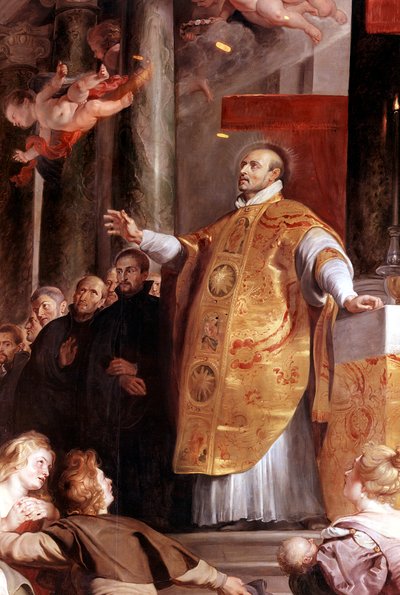 St Ignatius av Loyola , spansk soldat fra 1500-tallet og grunnlegger av jesuittene, 1617-1618 av Peter Paul Rubens