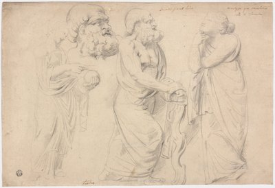 Studier av en romersk sarkofag av Peter Paul Rubens