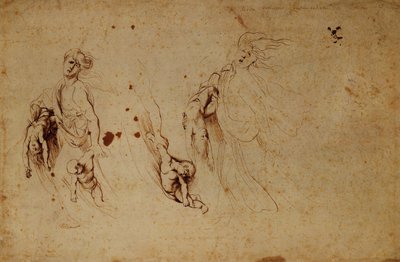 Studie av Medea som dreper barna sine av Peter Paul Rubens