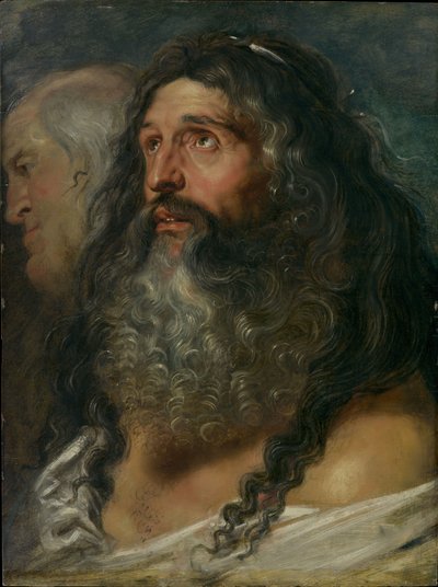 Studie av to hoder, ca. 1609 av Peter Paul Rubens