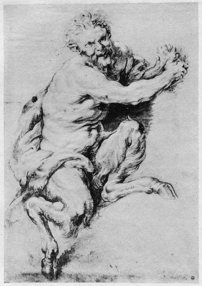 Studie av en Satyr, 1913. av Peter Paul Rubens