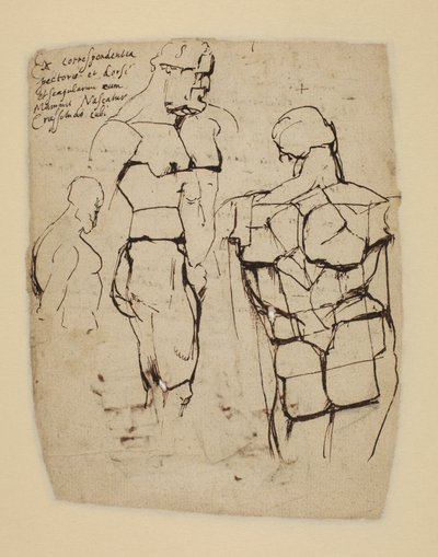 Studie av Farnese Hercules av Peter Paul Rubens