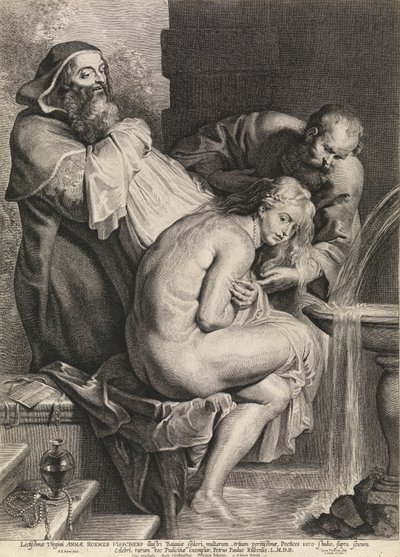 Suzanne og de gamle menn (gravering) av Peter Paul Rubens
